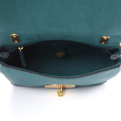 Mulberry Small Classic Grain Calfskin Small Lily Flap Ocean Green 5 of 10