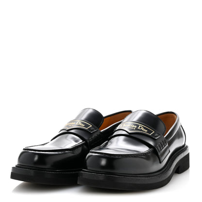 Christian Dior Brushed Calfskin Boy Loafers 37.5 Black 4 of 10