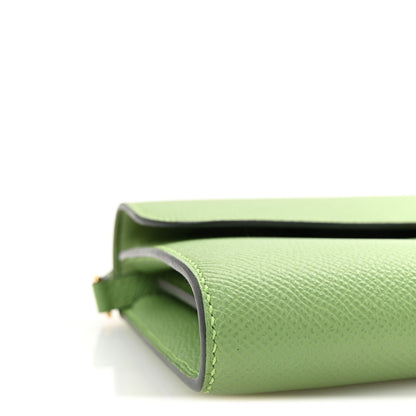 Hermes Epsom Alligator Lizard Constance Wallet To Go Vert Criquet Cactus Beige Sable Ombre 9 of 11