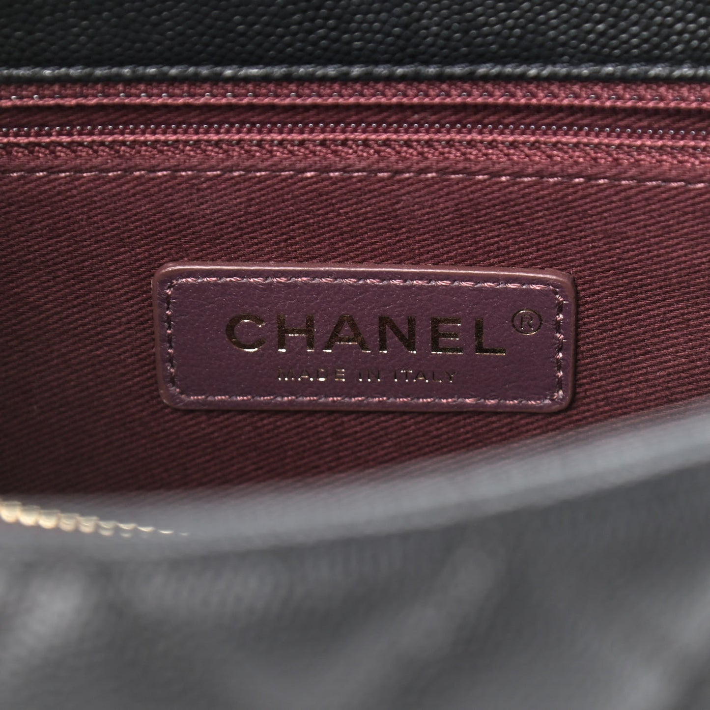 Caviar Quilted Small Coco Handle Flap Black