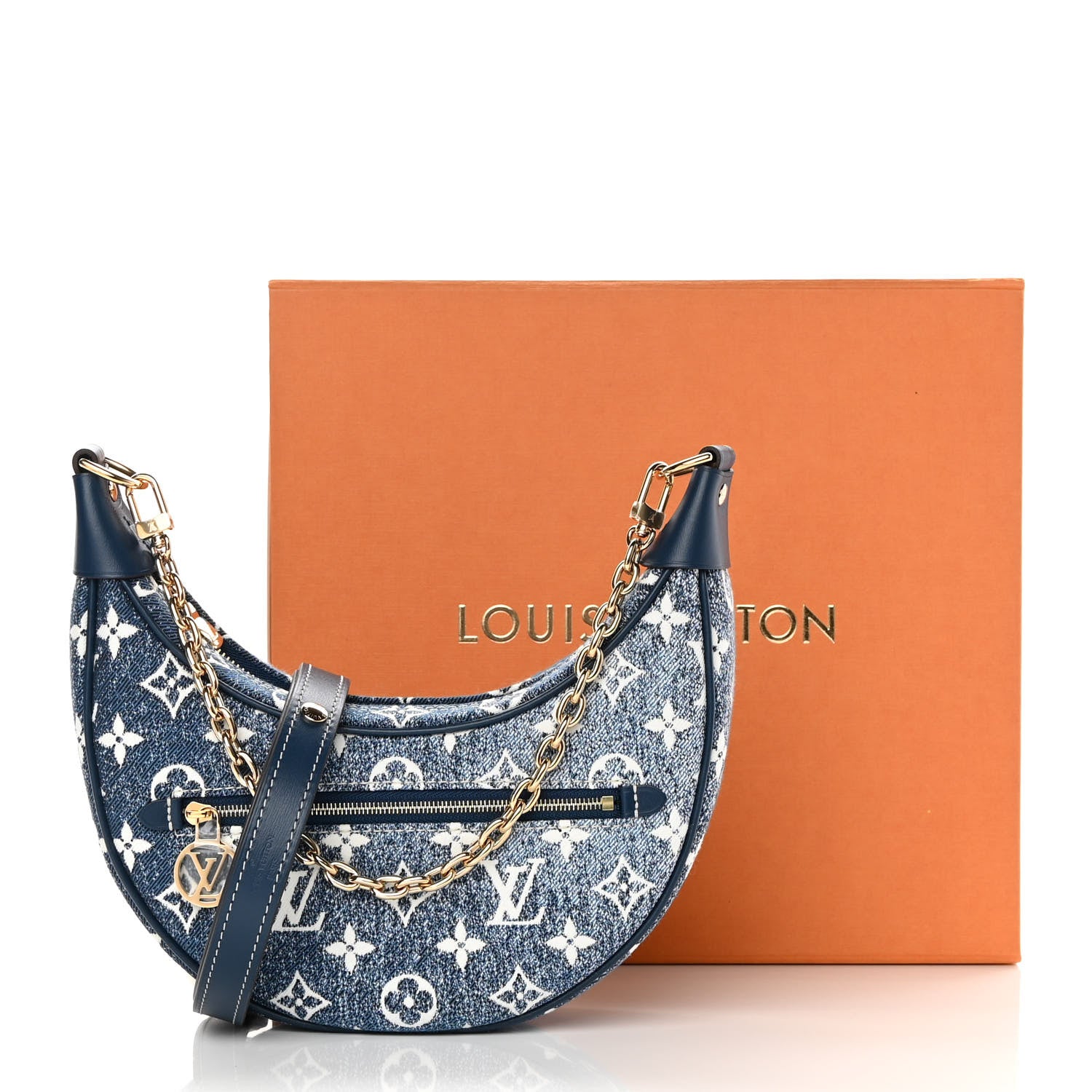 Louis Vuitton Monogram Jacquard Denim Loop Bleu 10 of 10