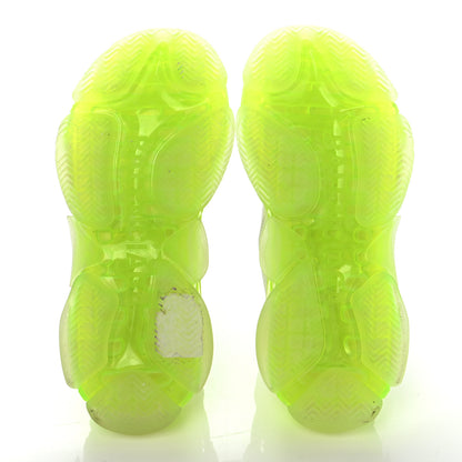 Balenciaga Fabric Mesh Clear Sole Fluo Womens Triple S Sneakers 38 White Fluo Yellow 5 of 8