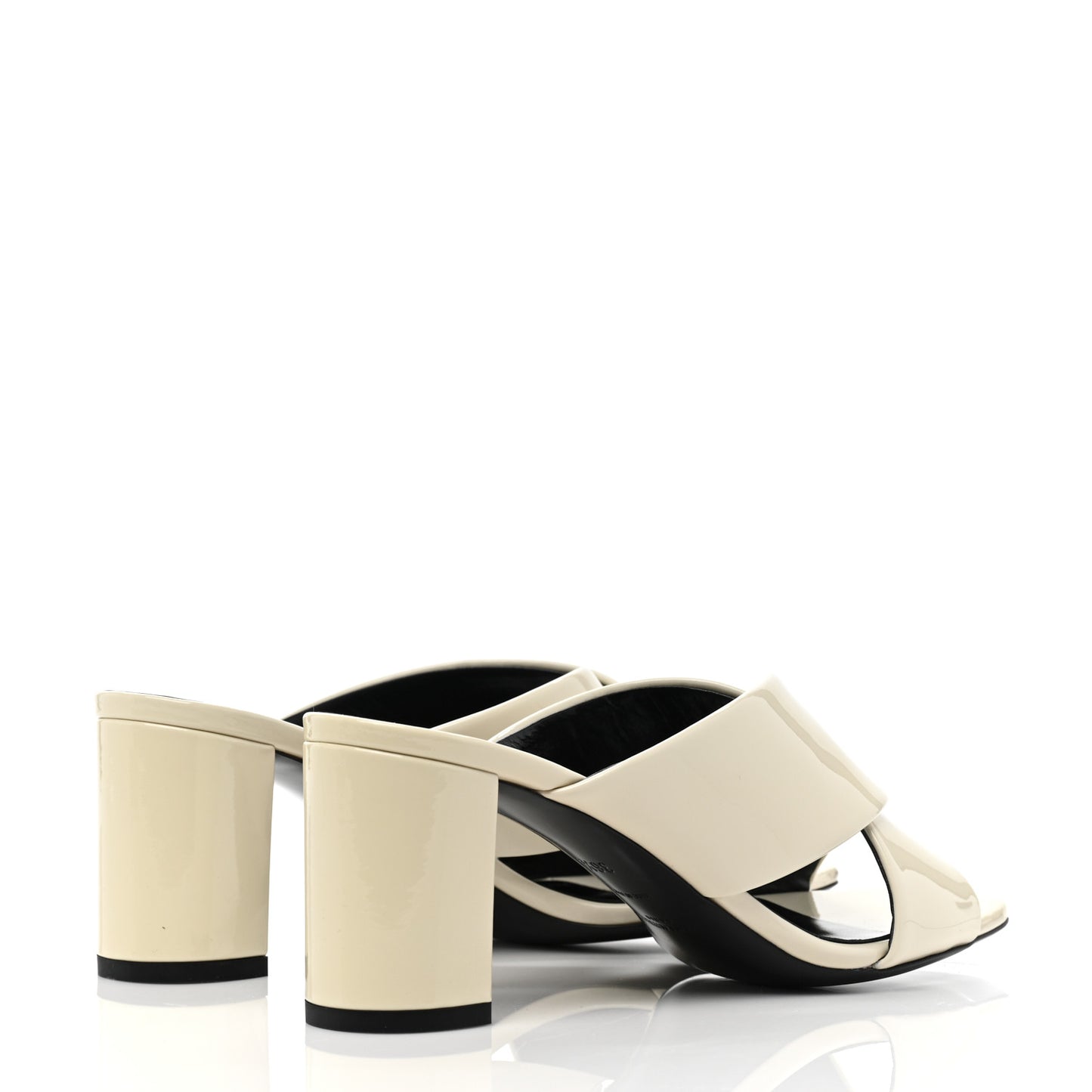 Patent LouLou 70 Mule Sandals 36.5 Neutro