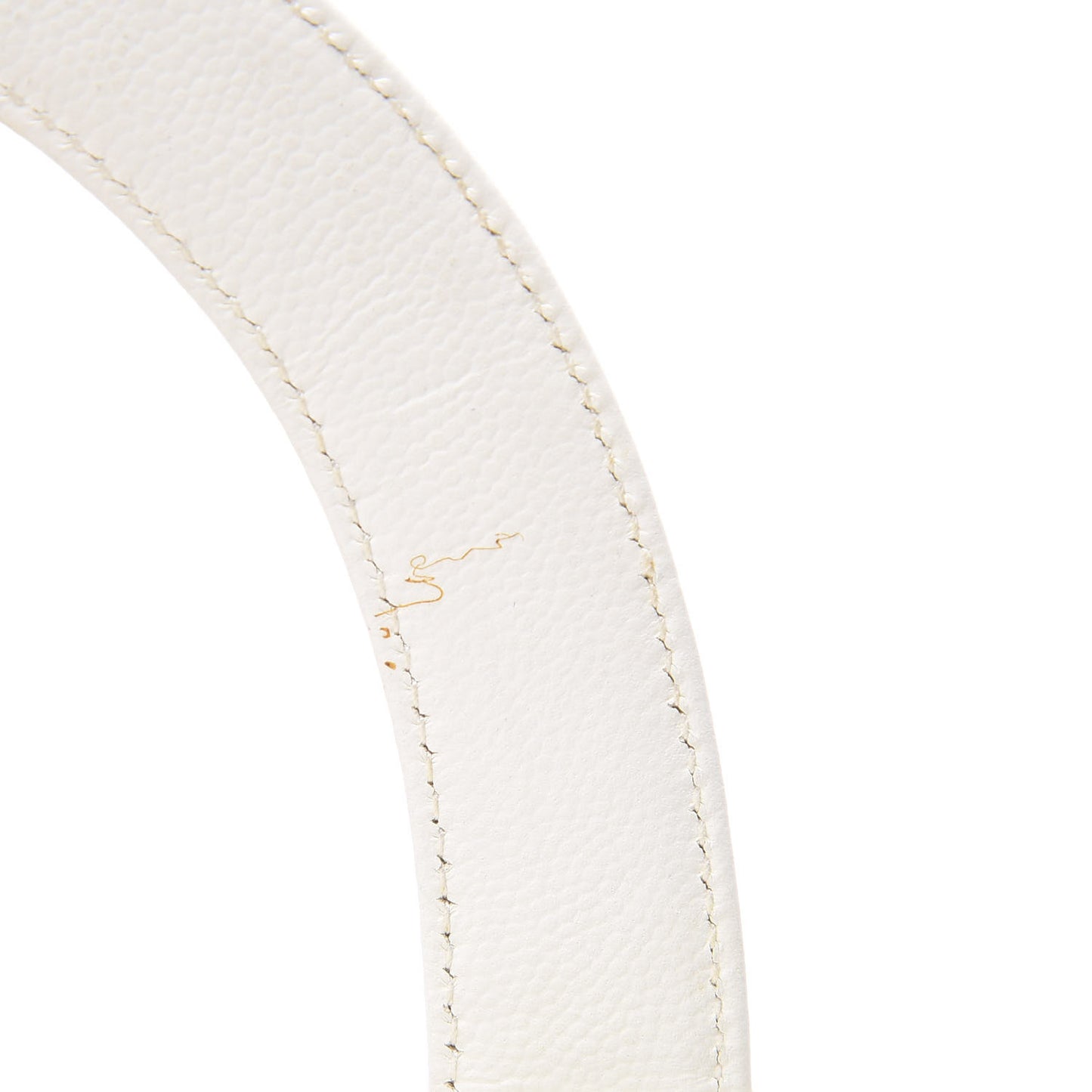 Caviar Top Handle Bag White