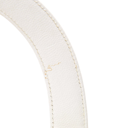 Chanel Caviar Top Handle Bag White 10 of 11