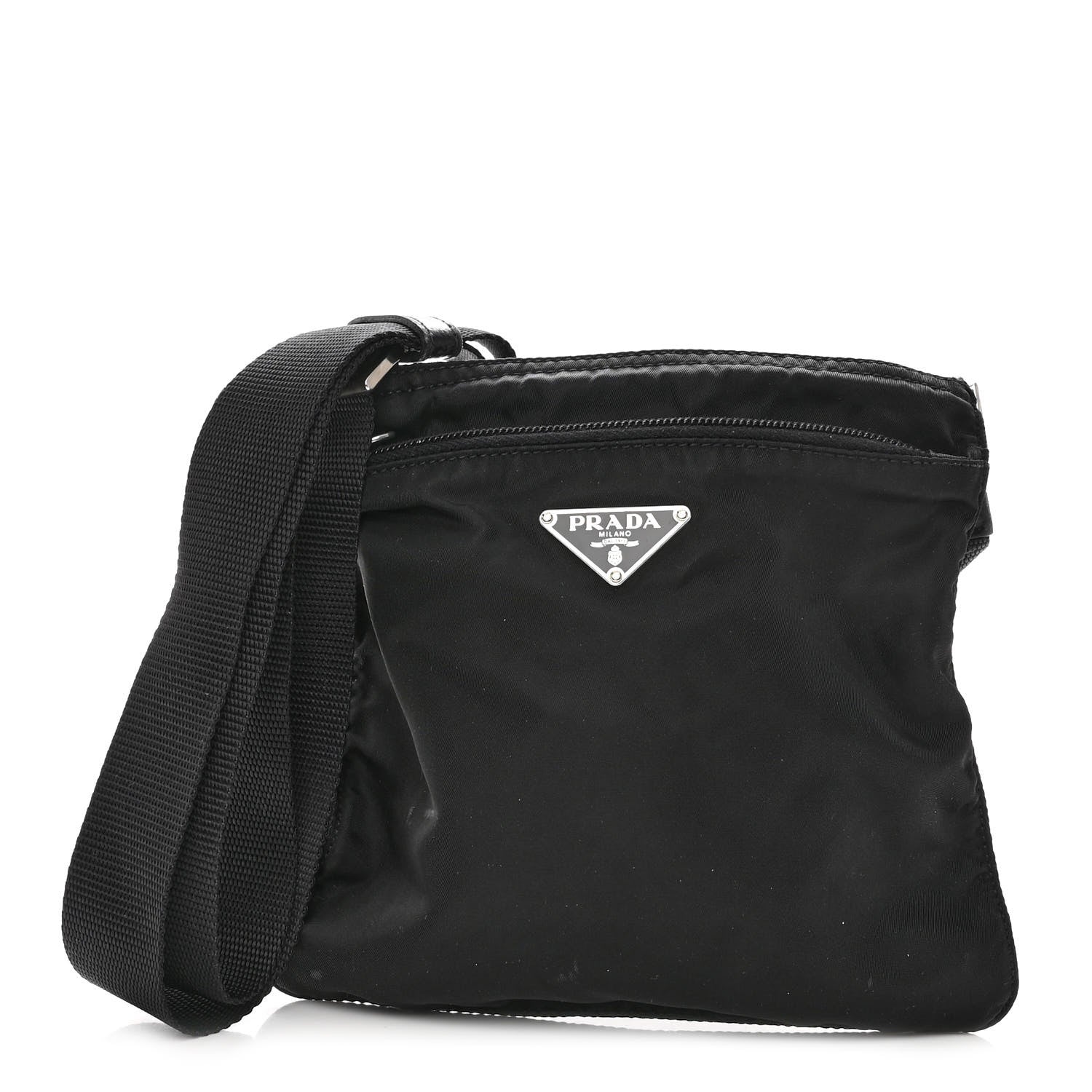 Prada Tessuto Nylon Crossbody Bag Black 1 of 11
