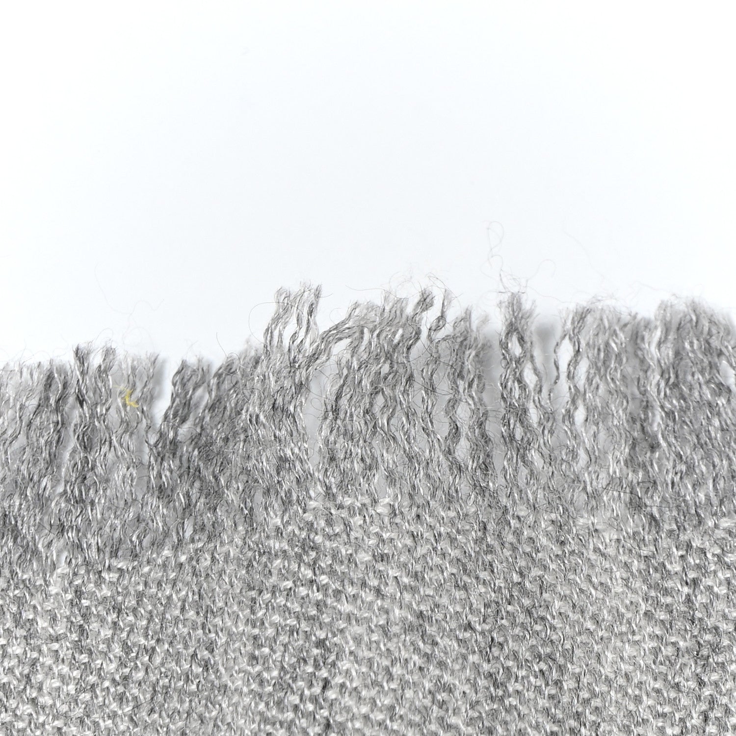 Chanel Cashmere Silk CC Heart Scarf Grey 7 of 9