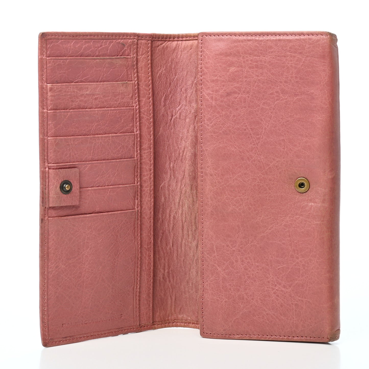 Agneau Classic Hardware Money Wallet Rose Bruyere
