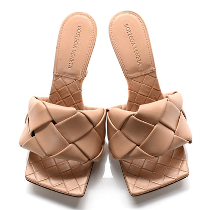 Bottega Veneta Nappa Maxi Intrecciato Lido Mule Sandals 37.5 Cipria 5 of 10