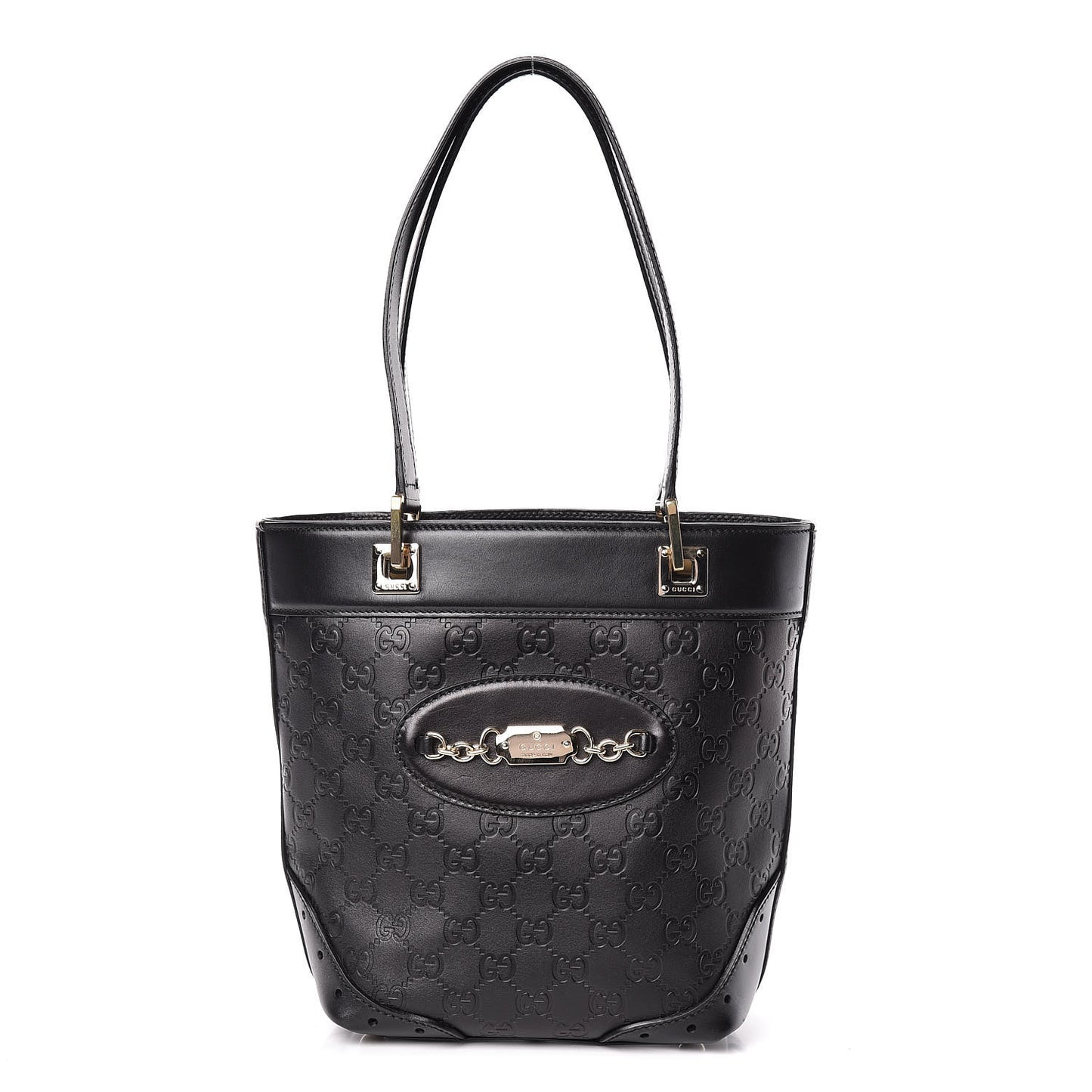 Guccissima Small Punch Tote Black
