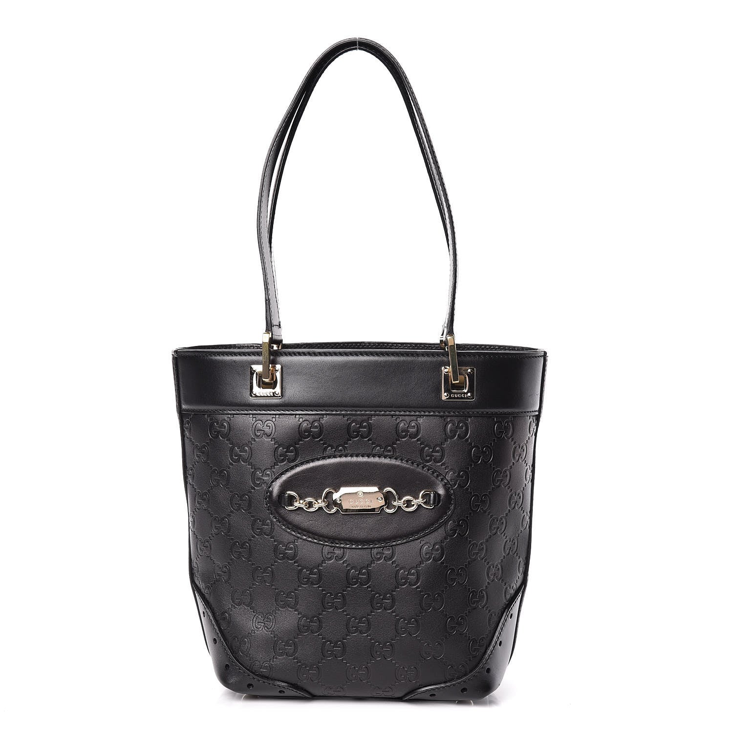 Gucci Guccissima Small Punch Tote Black 1 of 12