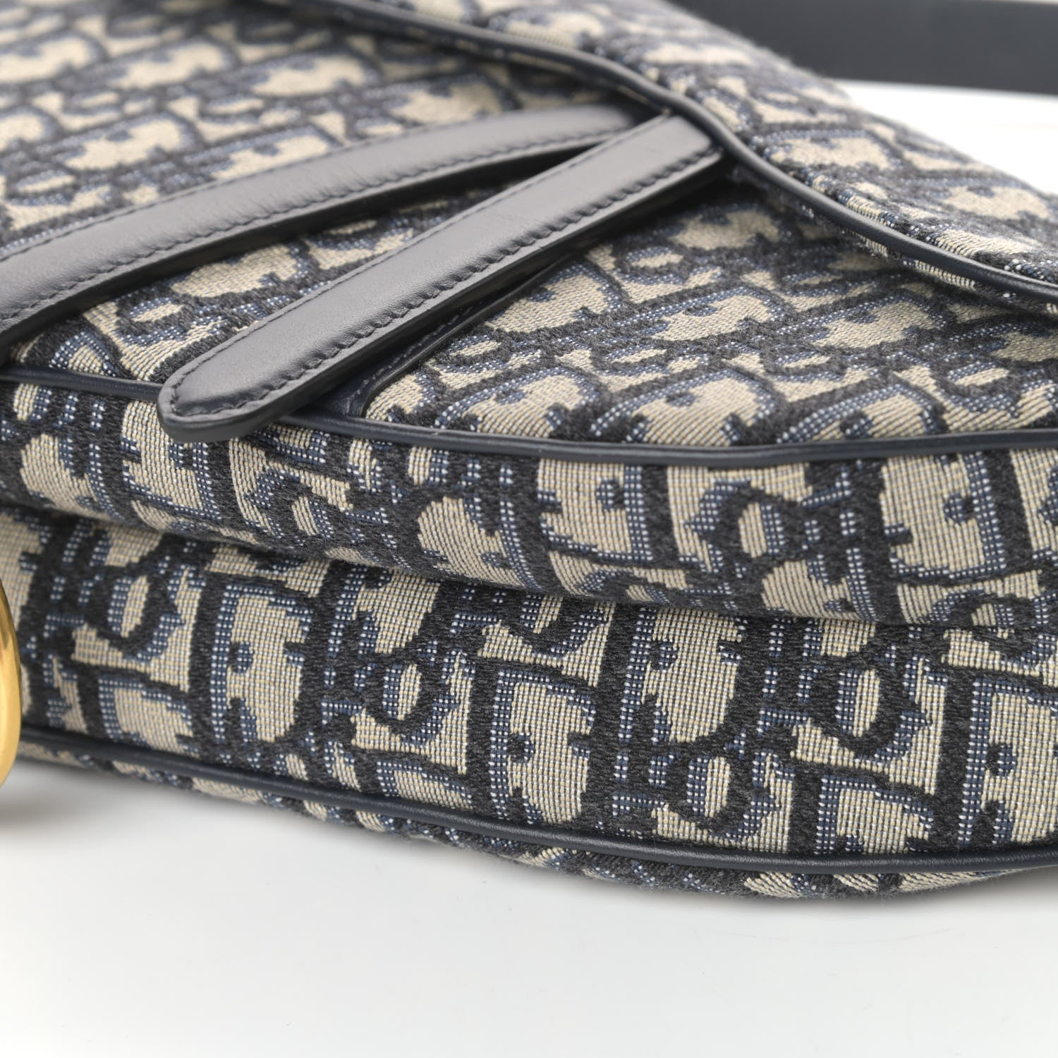 Christian Dior Oblique Saddle Bag Blue 8 of 8