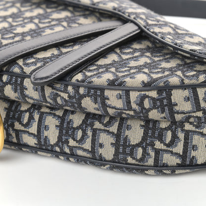 Christian Dior Oblique Saddle Bag Blue 8 of 8