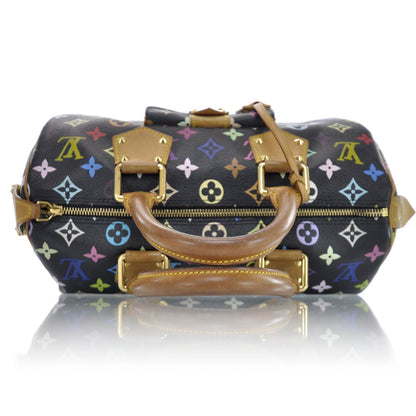 Louis Vuitton Monogram Multicolor Speedy 30 Black 4 of 11