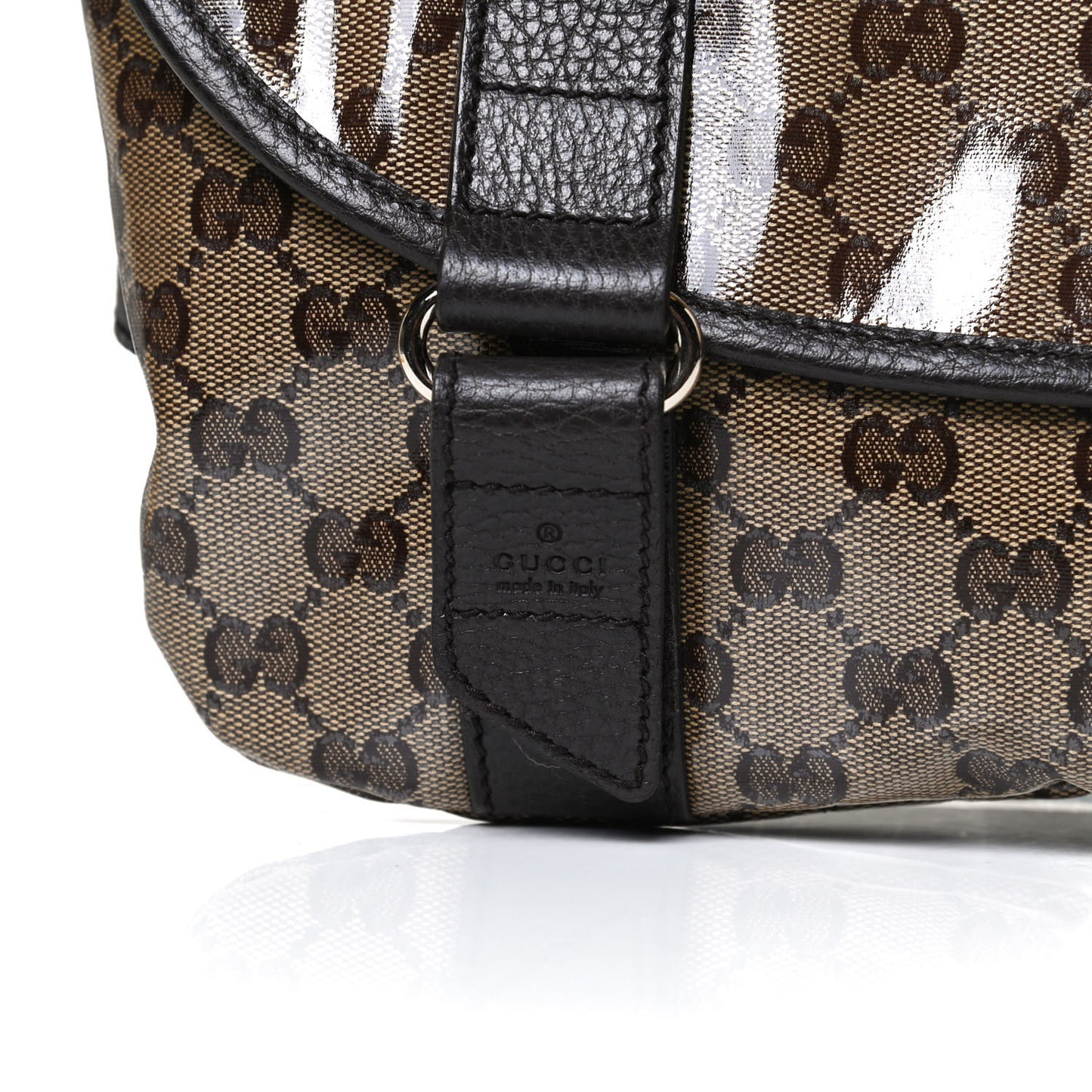 Crystal Monogram Waist Belt Bag Brown