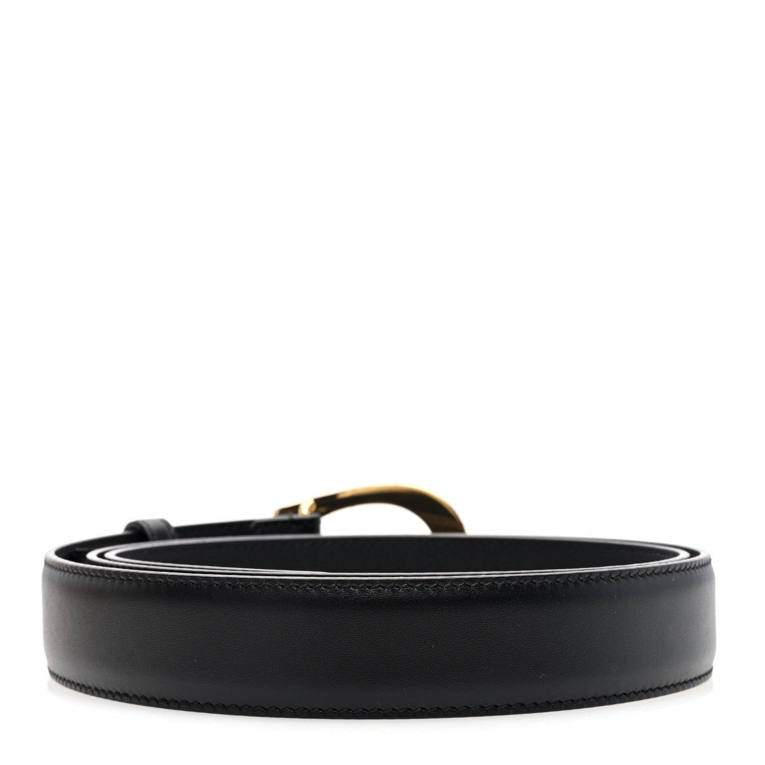 Gucci Selleria Calfskin G 30mm Belt 105 42 Black 2 of 4