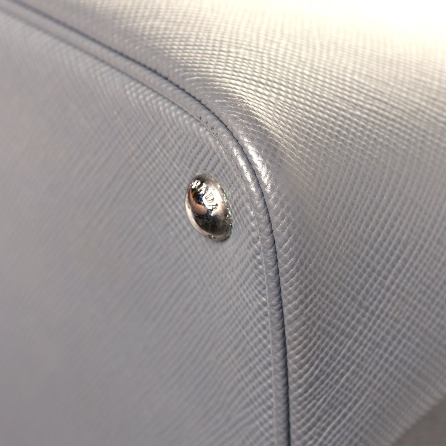 Saffiano Cuir Medium Double Handle Tote Marmo Salvia