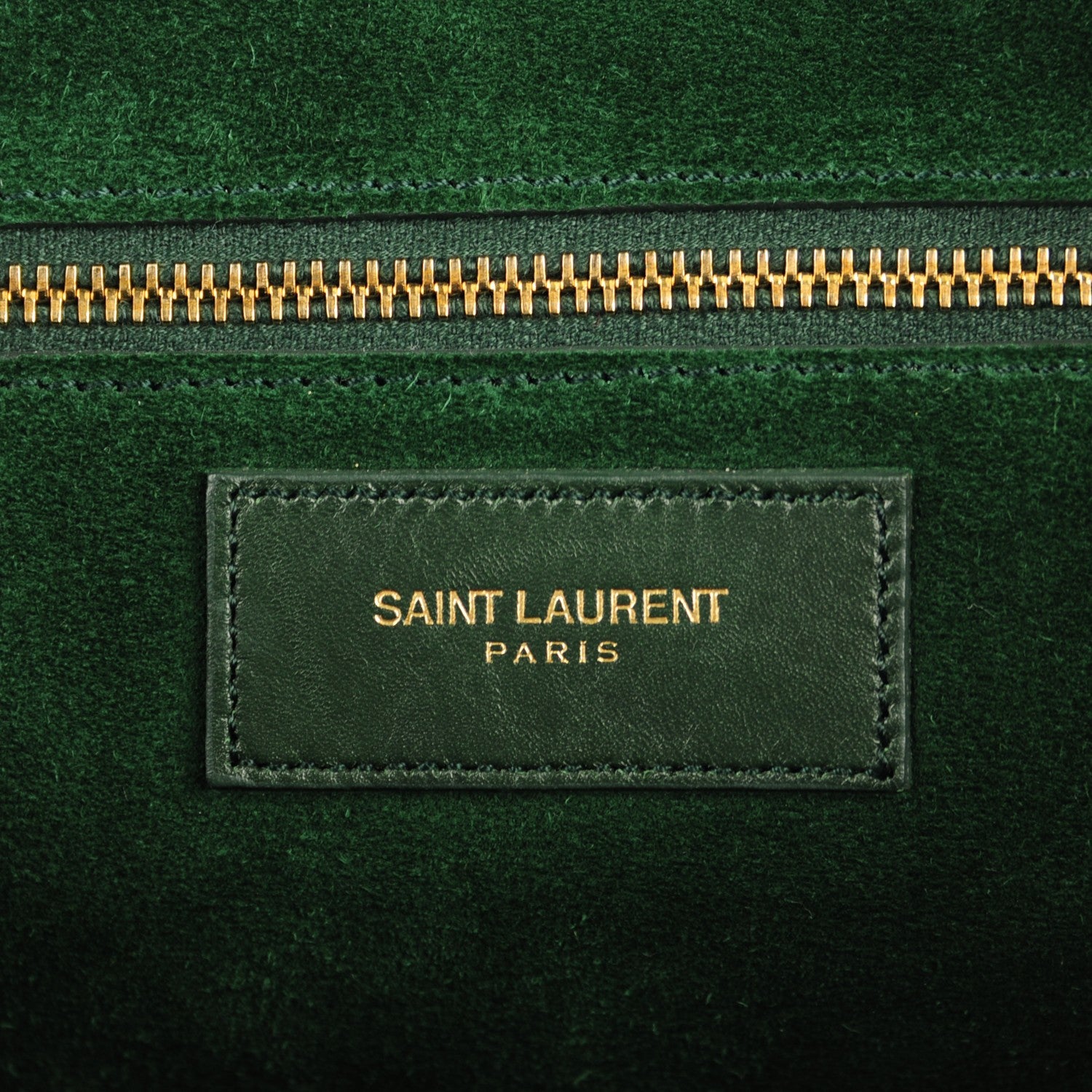 Saint Laurent Calfskin Classic Duffle 12 Green 6 of 7