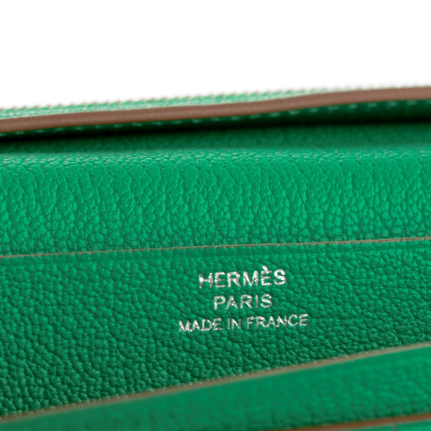 Chevre Mysore Bearn Gusset Wallet Menthe