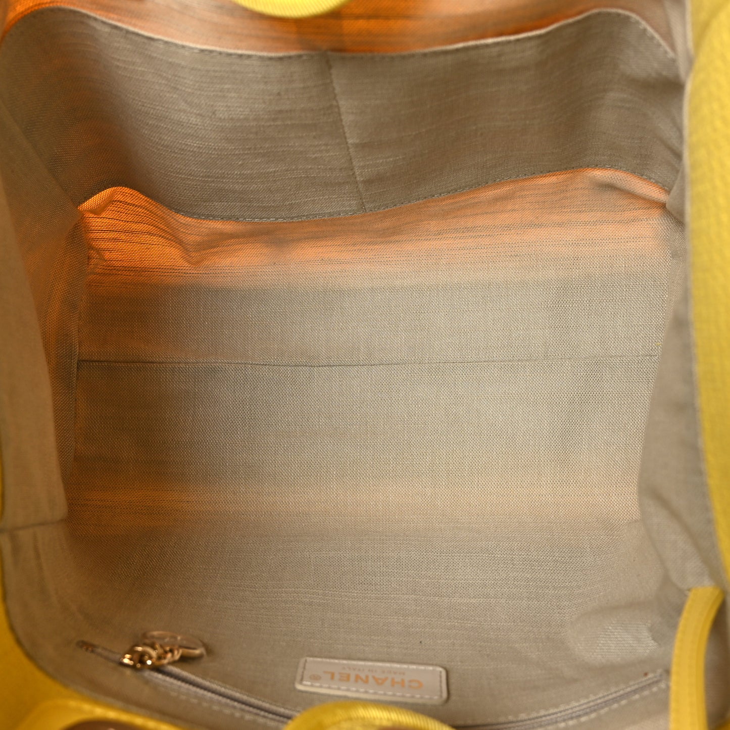 Mixed Fibers Small Deauville Tote Yellow