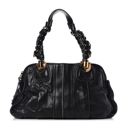Chloe Lambskin Heloise Satchel Black 1 of 19