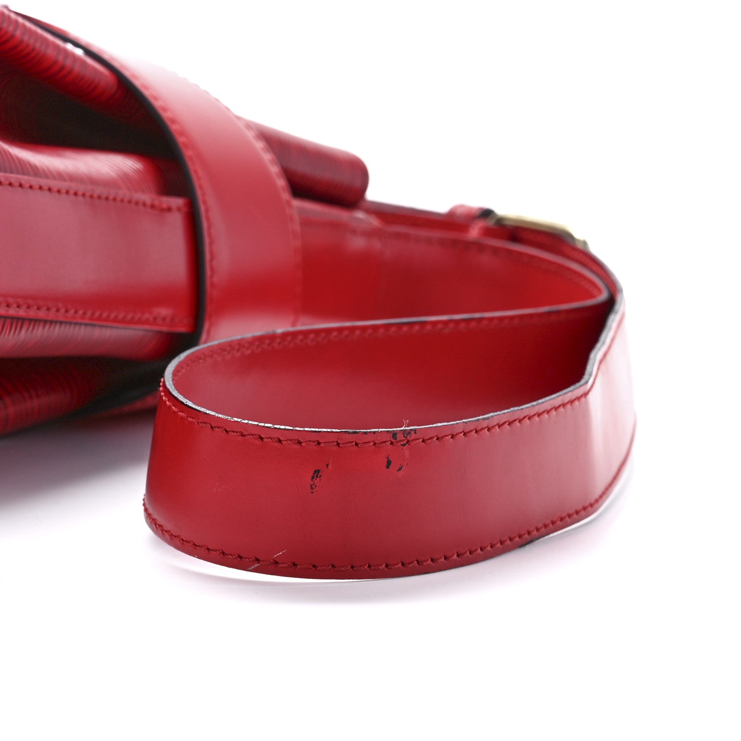 Louis Vuitton Epi Sac D'Epaule GM Castillan Red 9 of 11