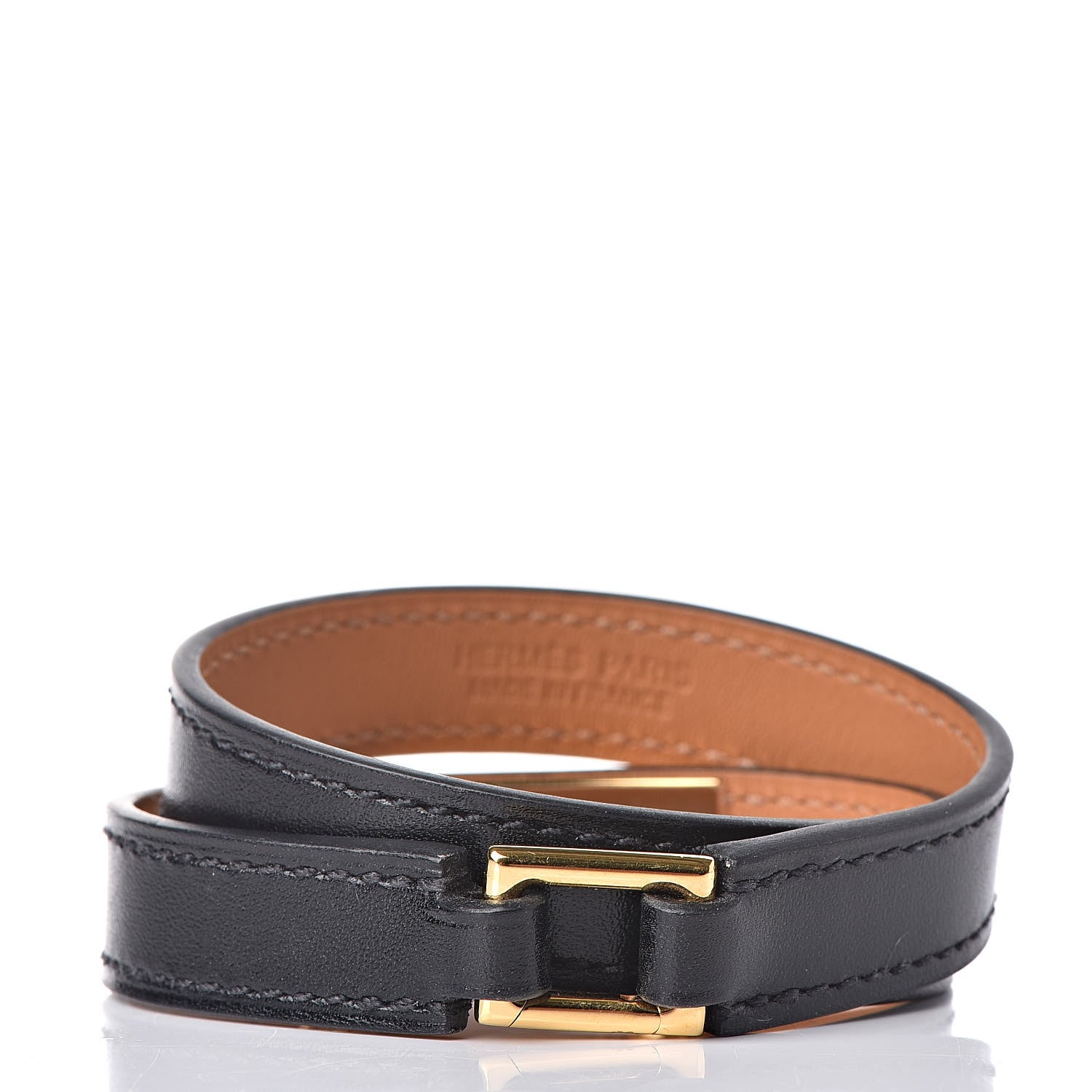 Hermes Box Rivale Double Tour Bracelet T2 Black 3 of 7