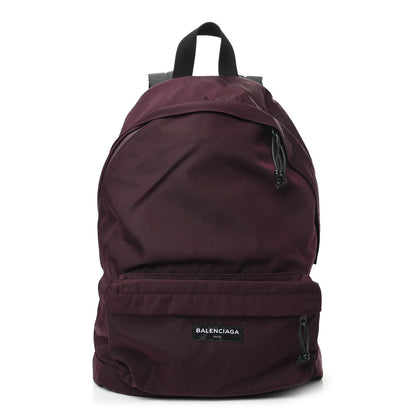 Balenciaga Nylon Canvas Explorer Backpack Bordeaux 1 of 9