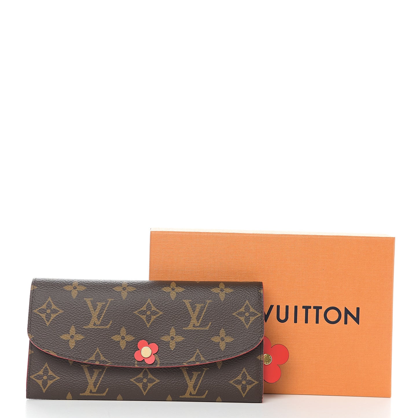 Monogram Bloom Flower Emilie Wallet Rouge