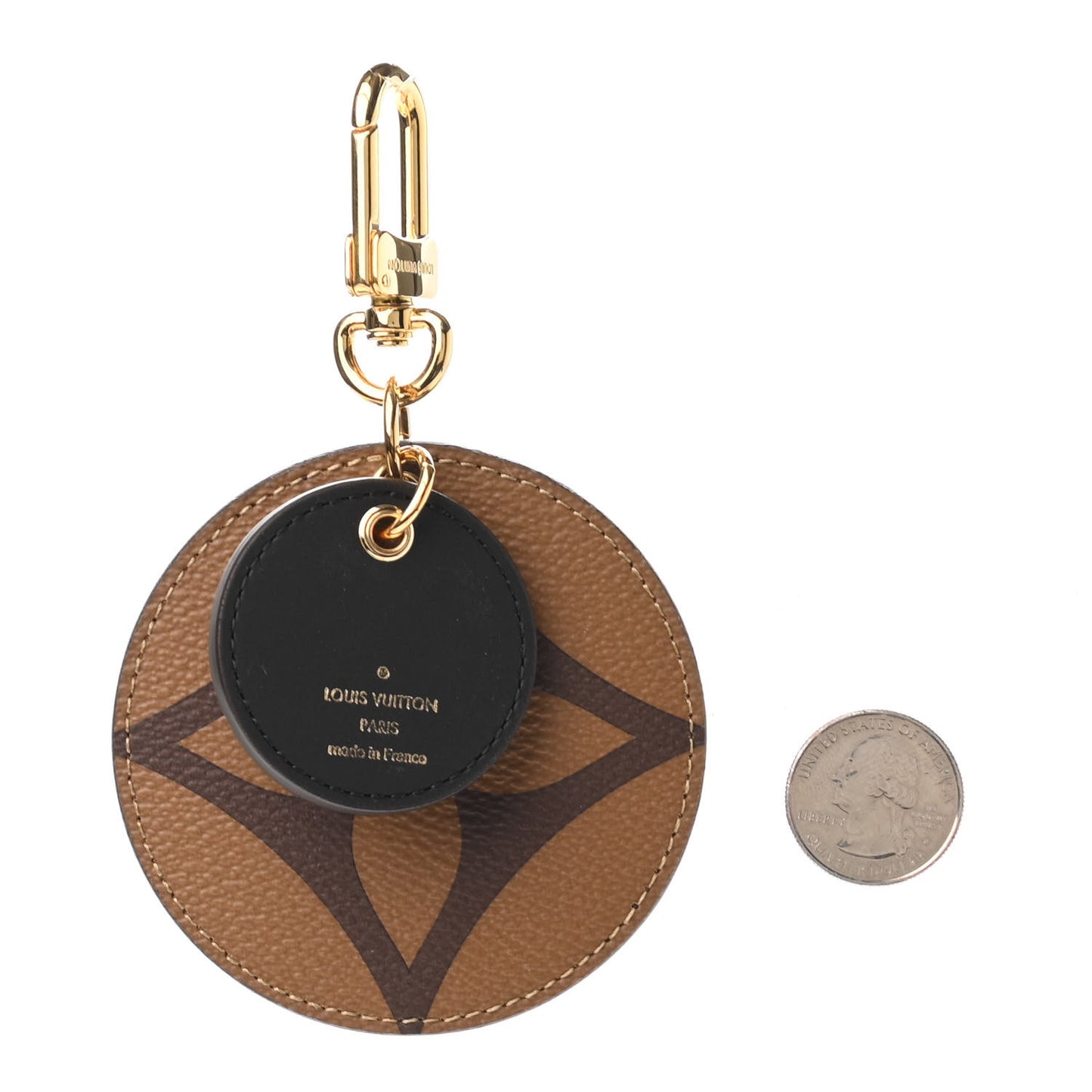 Monogram Reverse Key Holder Bag Charm