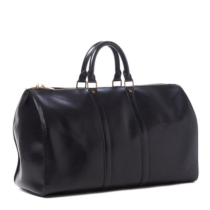 Louis Vuitton Epi Keepall 45 Black 3 of 9
