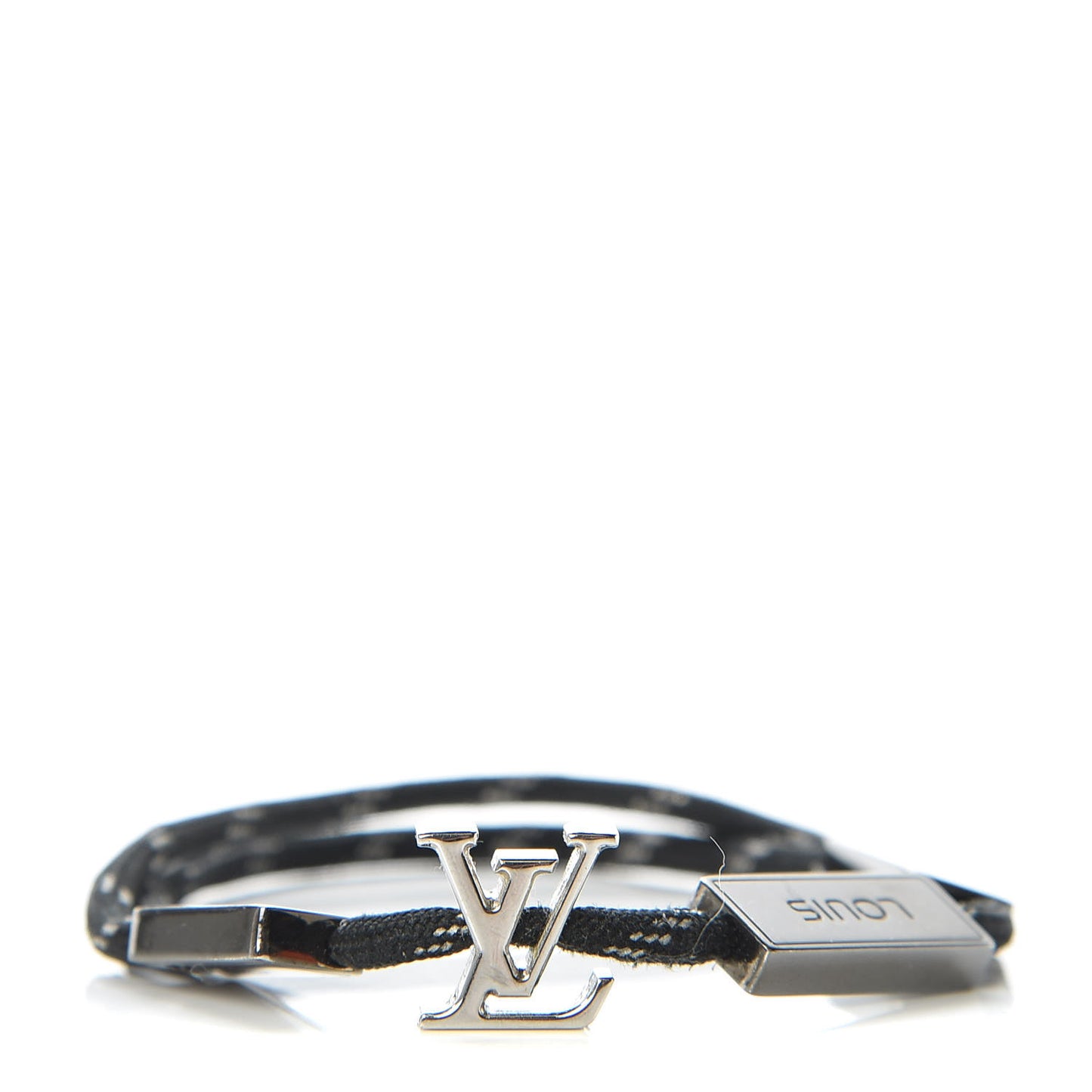Nylon LV Satellite Bracelet M Black