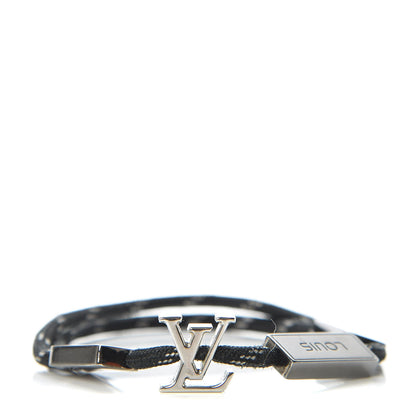 Louis Vuitton Nylon LV Satellite Bracelet M Black 1 of 8
