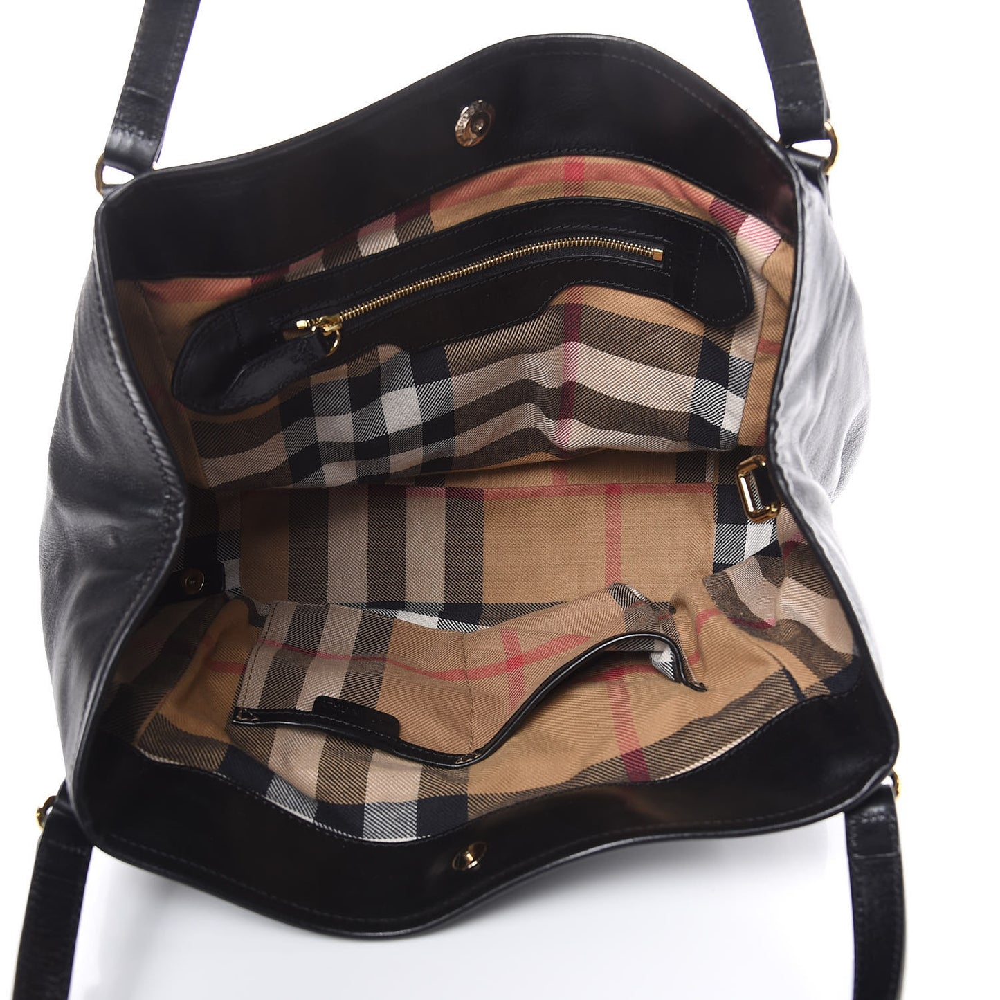 Lambskin Bridle Studs Small Canterbury Tote Black