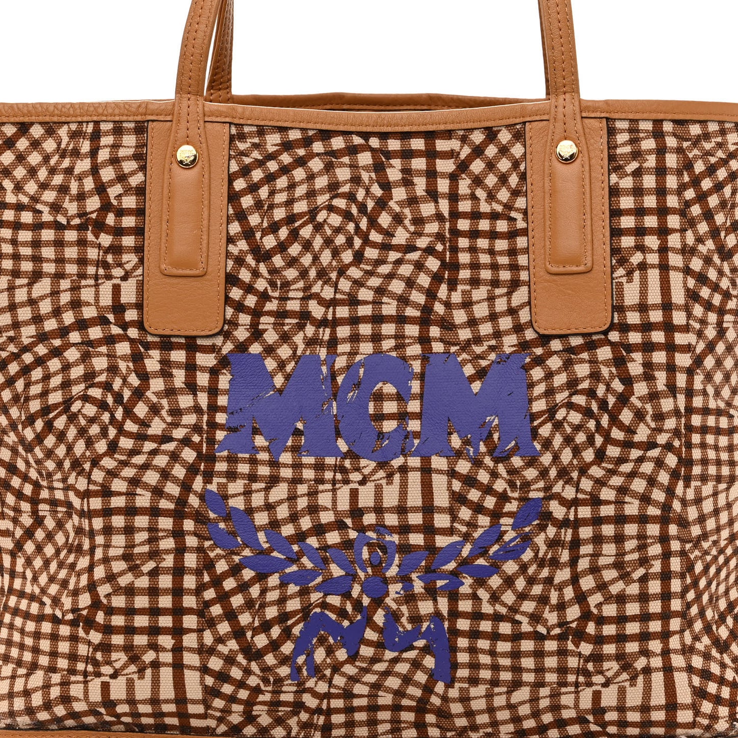 Visetos Medium Liz Reversible Shopper Tote Cognac