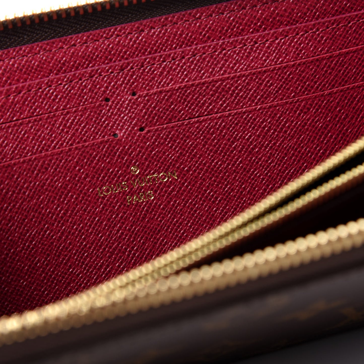 Monogram Clemence Wallet Fuchsia