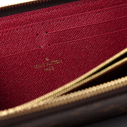 Louis Vuitton Monogram Clemence Wallet Fuchsia 6 of 8