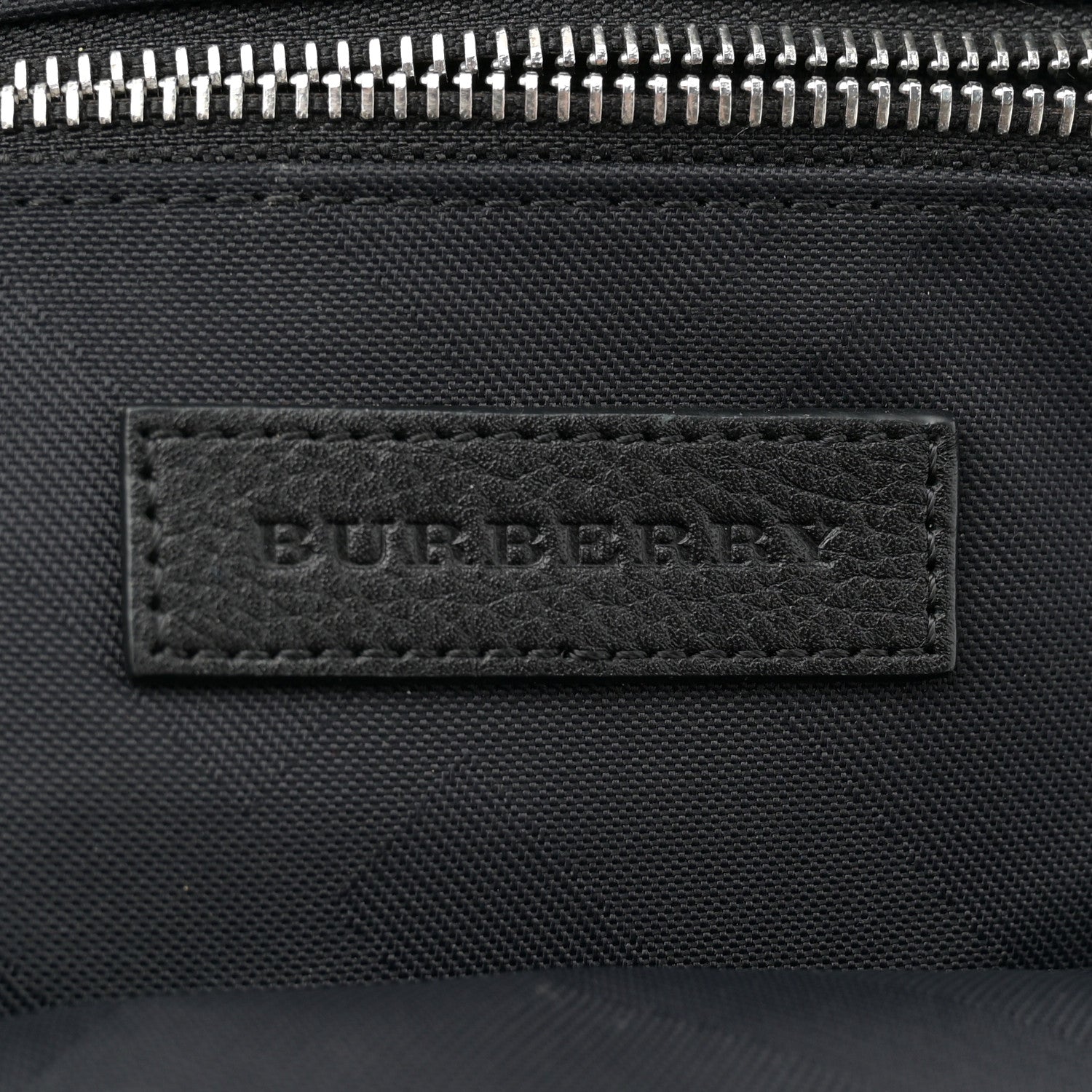 Burberry Nylon Check Print Abbeydale Simple Backpack Navy 6 of 14