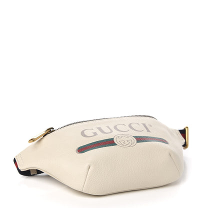 Gucci Grained Calfskin Small Logo Belt Bag White 3 of 9