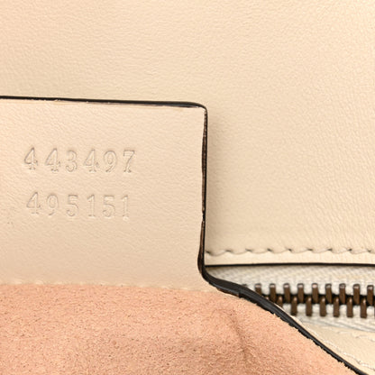 Gucci Calfskin Matelasse Small GG Marmont Shoulder Bag White 7 of 14