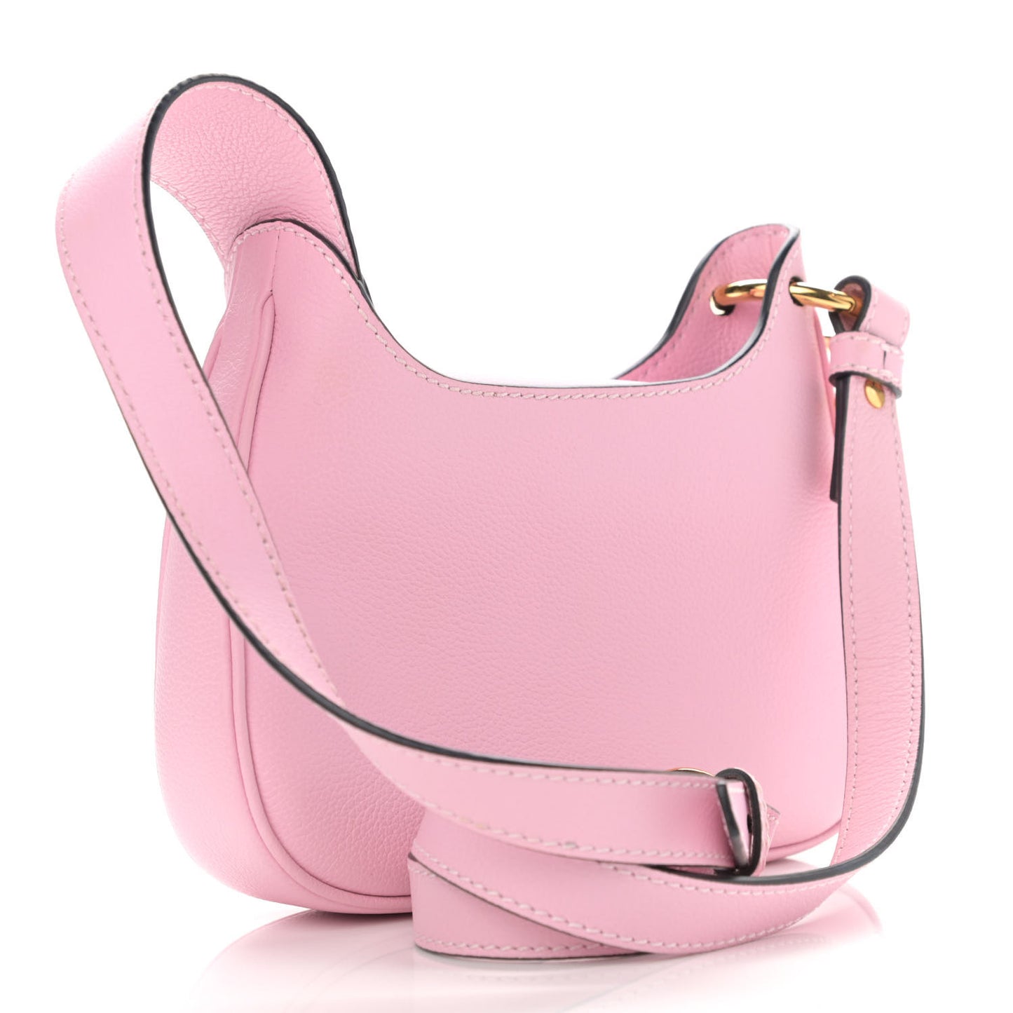 Calfskin La Medusa Small Hobo Crossbody Pink