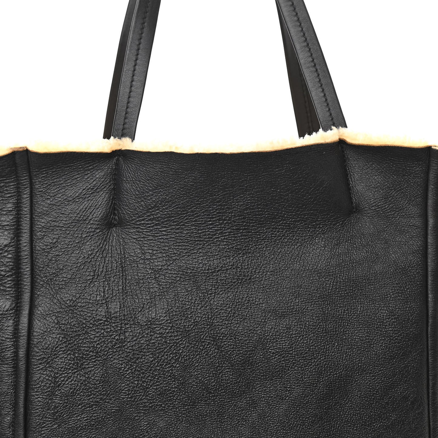 Calfskin Shearling Phantom Cabas Reversible Tote