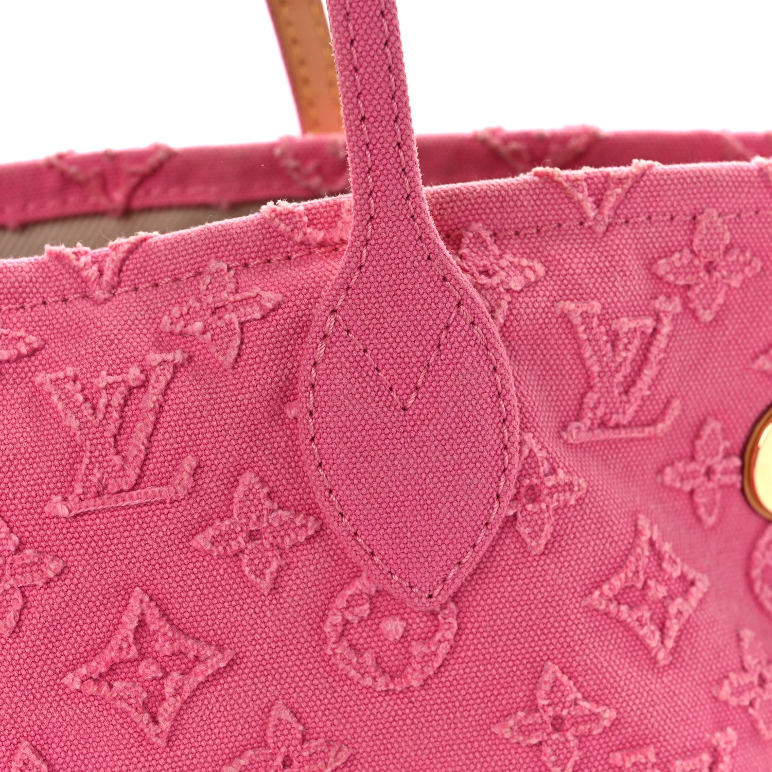 Louis Vuitton Monogram Denim Neverfull MM Rose 13 of 16