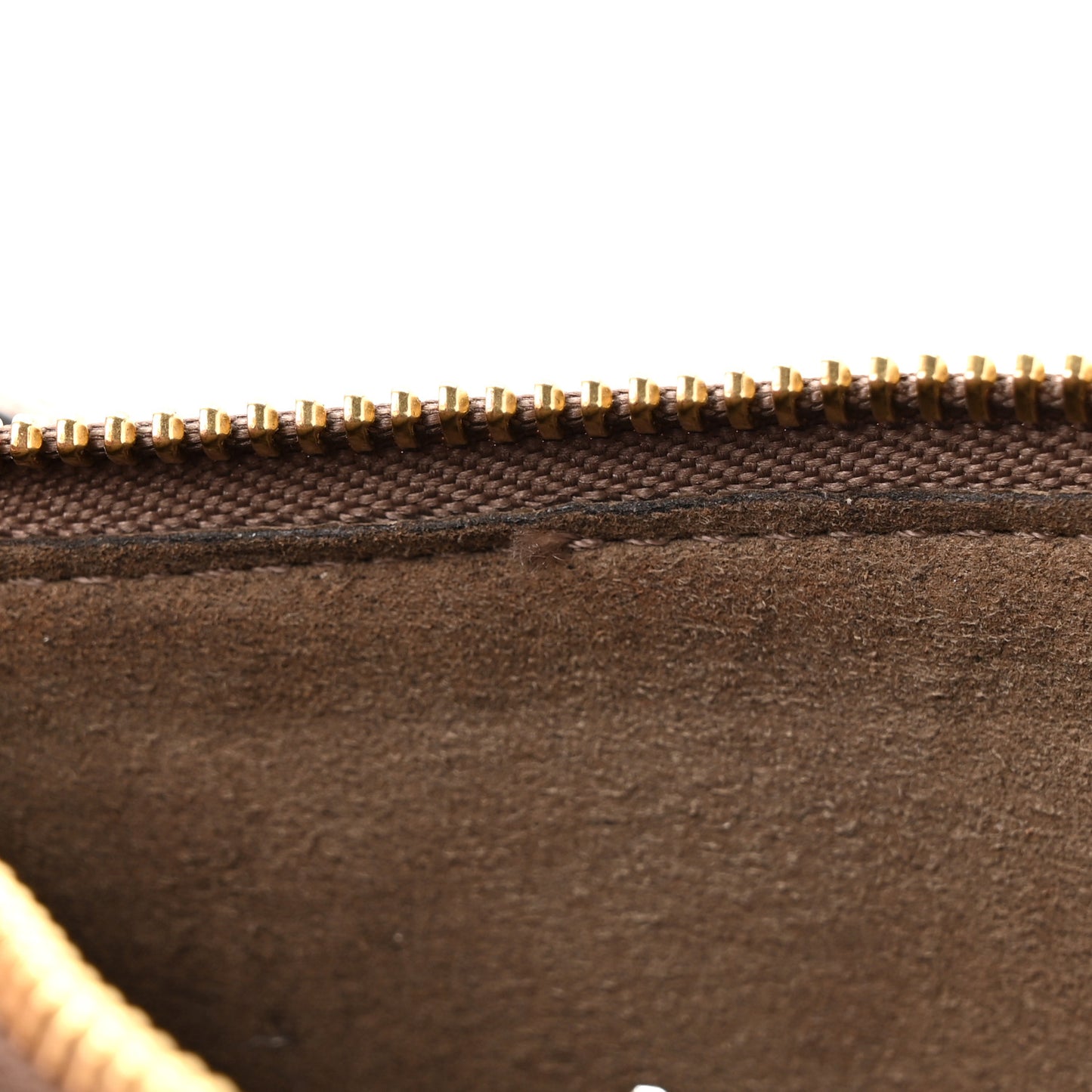 Alter Nappa Perforated Logo Pouch Beige
