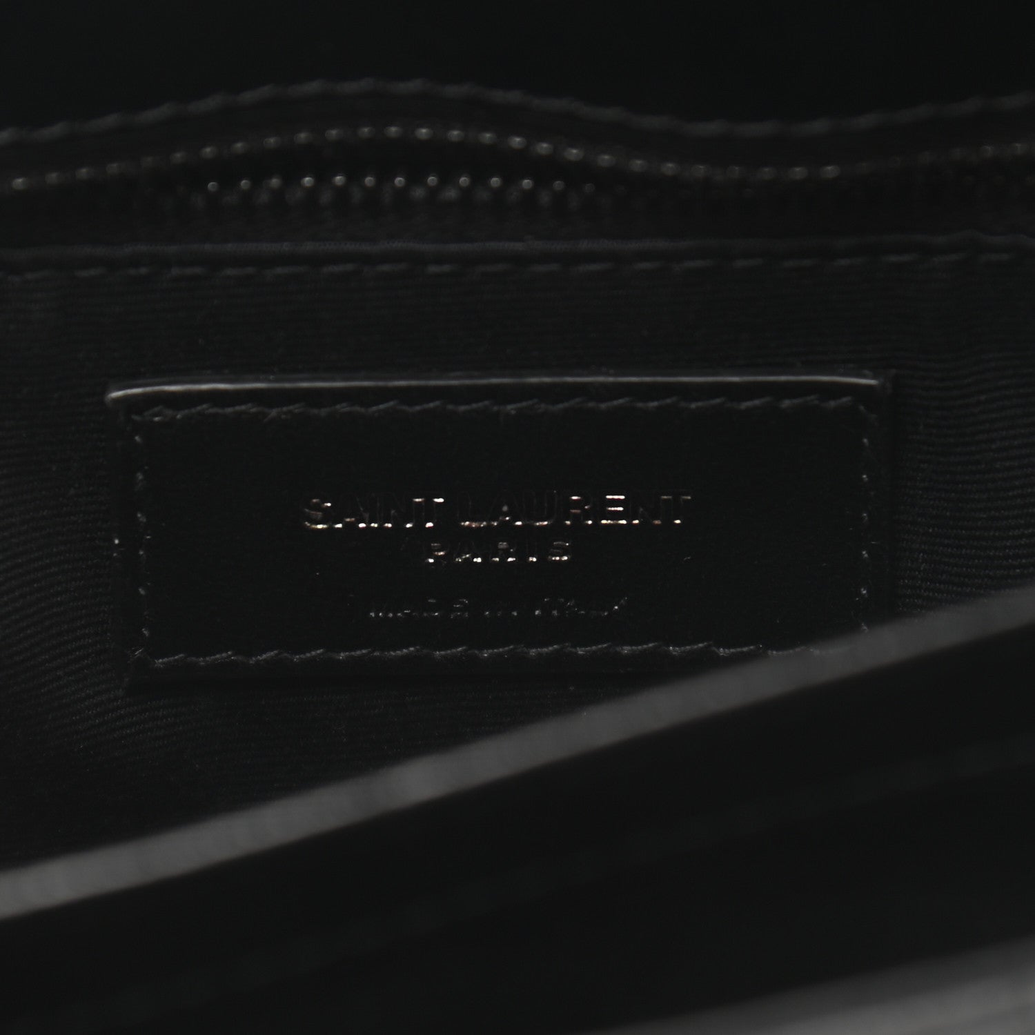 Saint Laurent Calfskin Y Quilted Monogram Toy Loulou Crossbody Bag Black 6 of 11