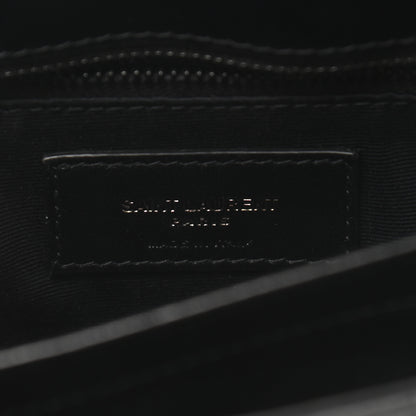 Saint Laurent Calfskin Y Quilted Monogram Toy Loulou Crossbody Bag Black 6 of 11