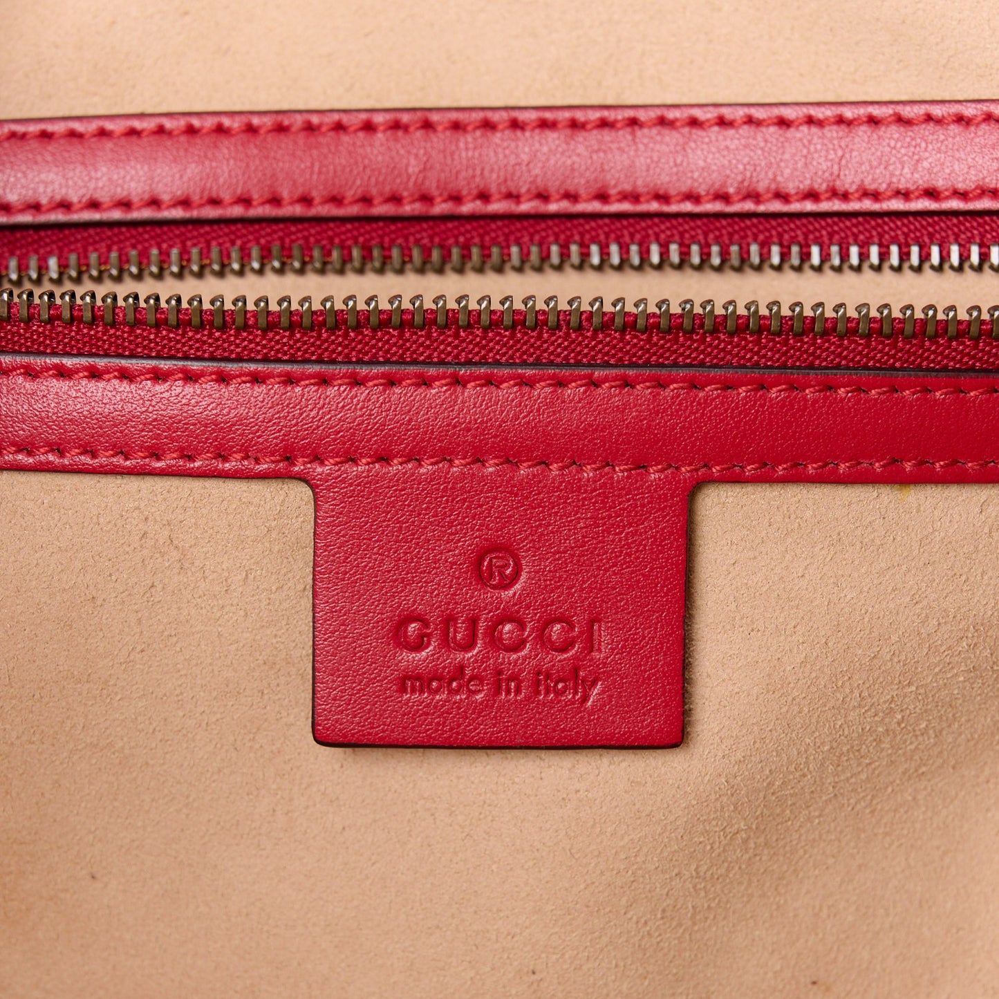 Calfskin Matelasse Sylvie Web Small GG Marmont Top Handle Shoulder Bag Hibiscus Red