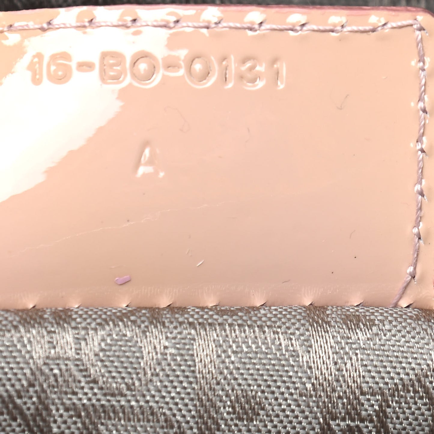 Patent Cannage Large Lady Dior Beige
