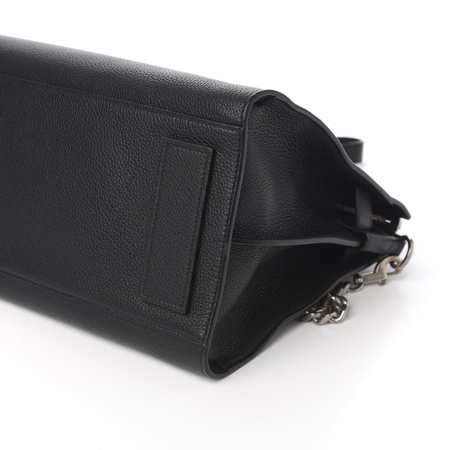 Grained Calfskin Small Supple Sac De Jour Duffle Black