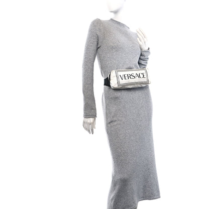 Versace Nylon Logo Two Tone Belt Bag White 2 of 10